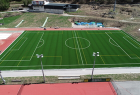 Rénovation d'un terrain de football Saas Fee